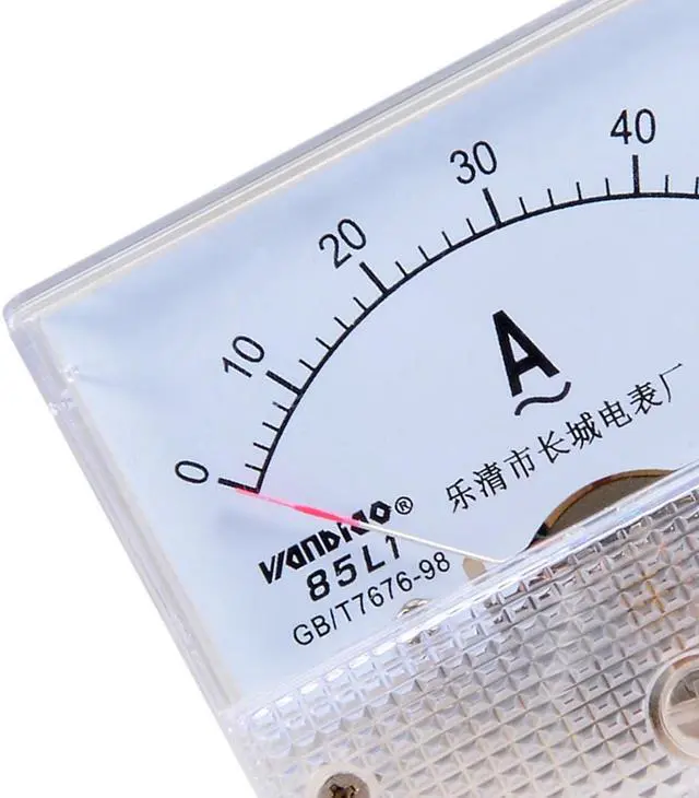 Alt view image 5 of 6 - Unique Bargains AC 0-50A Analog Panel Ammeter Gauge Ampere Current Meter 85L1 2.5 Error Margin