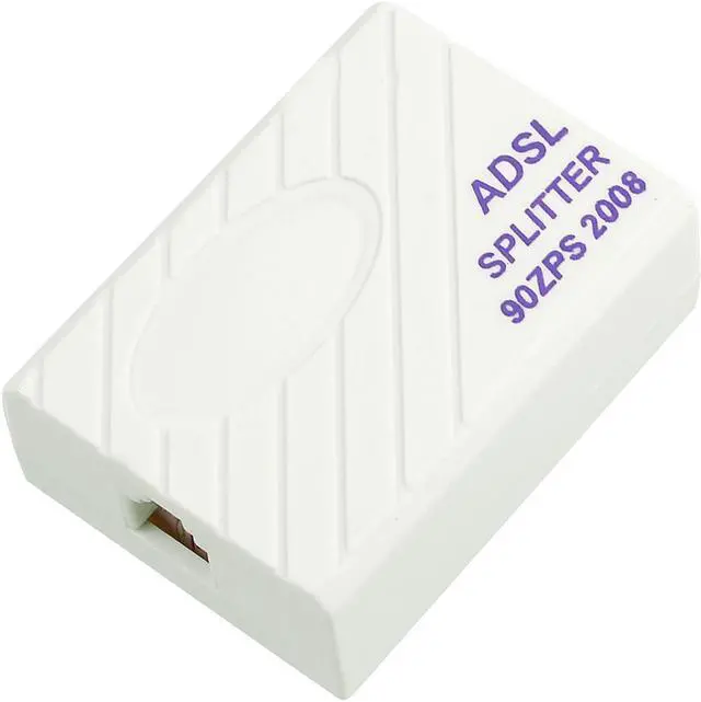 Main image of Unique Bargains Modem Phone Telephone 1 to 2 6P2C RJ11 Female Plug ADSL Splitter