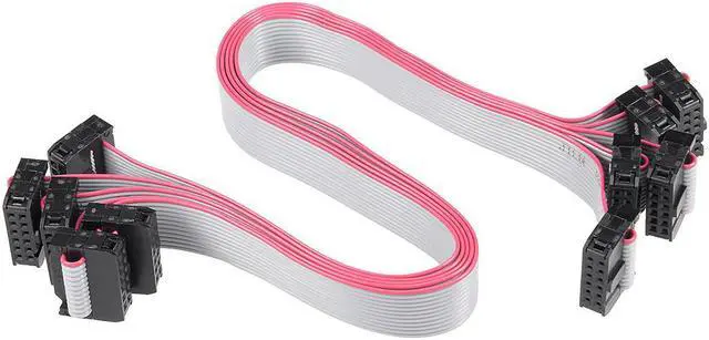 Alt view image 5 of 7 - IDC 12 Pins Connector Flat Ribbon Cable Female Connector Length 30cm 2.54mm Pitch,5pcs