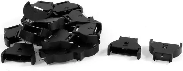 Main image of Unique Bargains 20 x Black Plastic CR2032 Cell Button Lithium Battery Sockets Holder