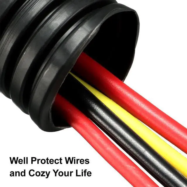 Alt view image 3 of 5 - Unique Bargains 1M 25mm Outside Dia Corrugated Bellow Conduit Tube for Electric Wiring Black