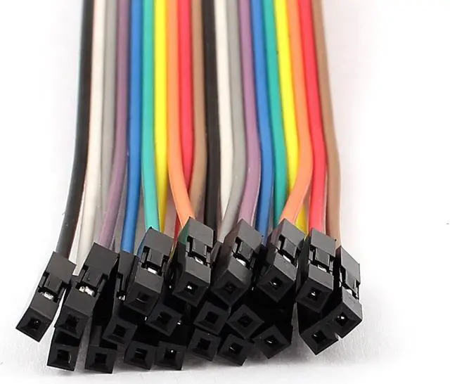 Alt view image 2 of 2 - Female to Female Solderless Flexible Breadboard Jumper Cable Wire 2pcs