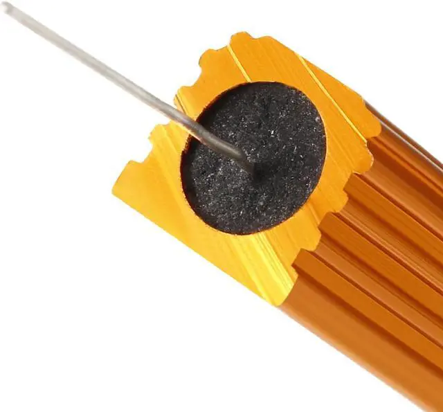 Alt view image 4 of 4 - Unique Bargains 2 Pcs Aluminum Case Resistor 5W 100 Ohm Wirewound for LED Replacement Converter