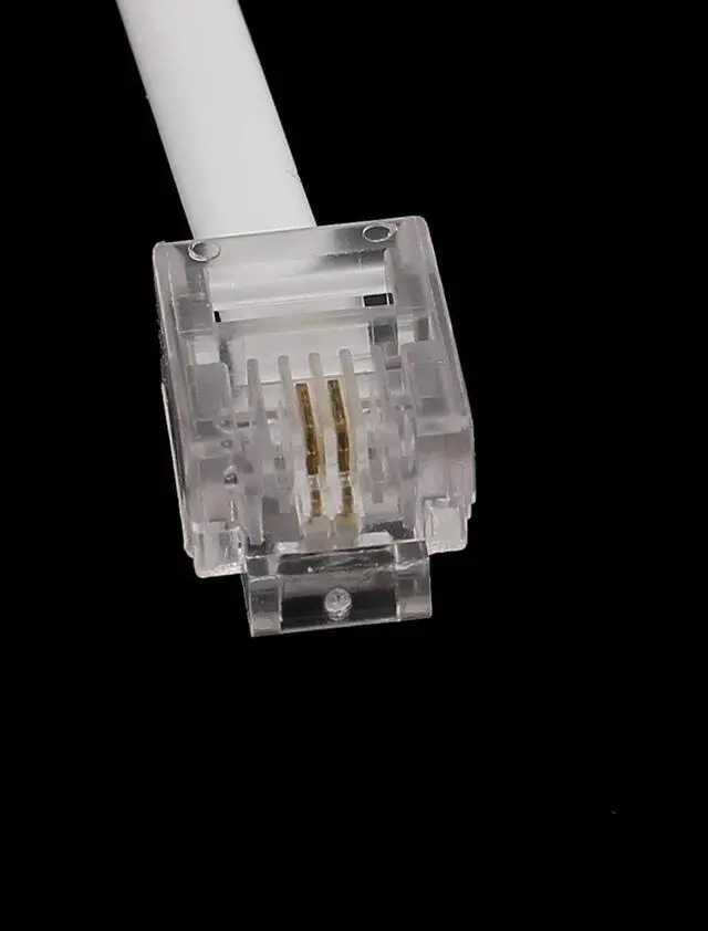 Alt view image 2 of 2 - Unique Bargains Male to Male 6P2C RJ11 Telephone Modems Cable Wire Line 1.5M