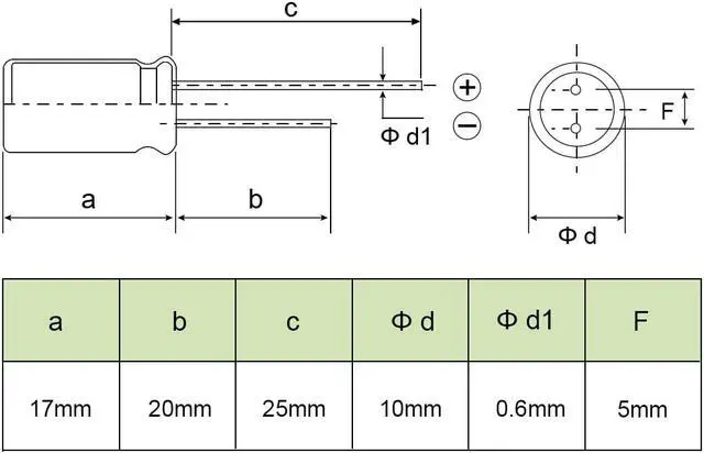 Alt view image 3 of 4 - Aluminum Radial Electrolytic Capacitor 1000uF 25V Life 10 x 17 mm Black 20pcs