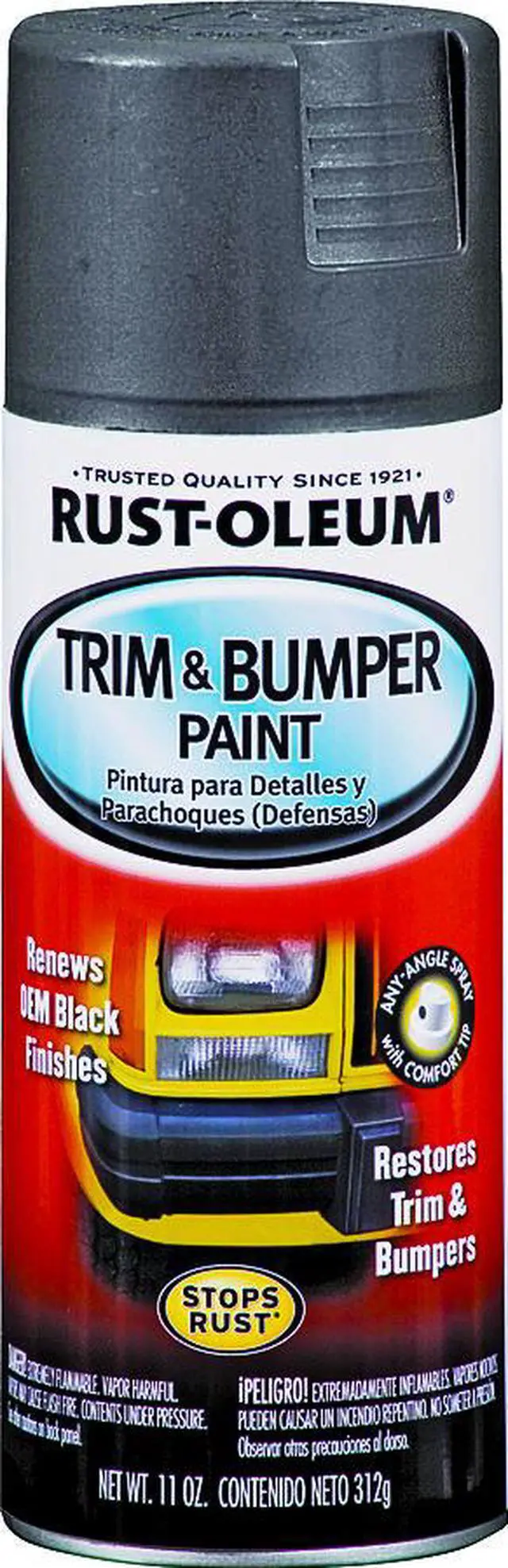 Alt view image 3 of 6 - Rust-Oleum Spray Paint,Black,11 oz. HAWA 251574