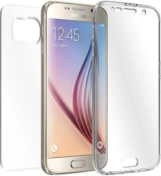 Main image of TRI-MAX TRANSPARENT CLEAR SCREEN GUARD TPU CASE SLIM COVER FOR SAMSUNG GALAXY S6