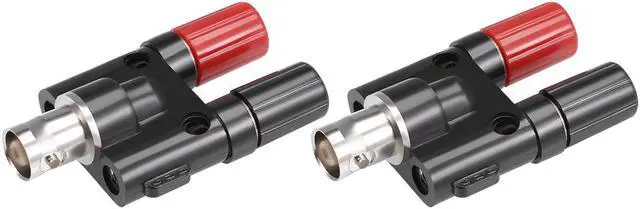 Main image of Unique Bargains 2 Pcs BNC Female to Dual 4mm Banana Female Jack Socket Binding Post Connector