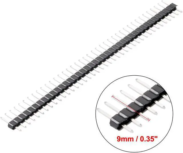 Alt view image 4 of 4 - 10Pcs 2.0mm Pitch 40-Pin 8.6mm Length Single Row Straight Connector Pin Header Strip for Arduino Prototype Shield