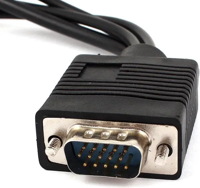 Alt view image 2 of 3 - Unique Bargains VGA SVGA to S-video 3RCA TV AV Converter Cable Adapter 18cm 7"