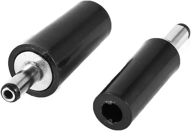 Main image of 2 Pcs 3.5mm x 1.0mm Male DC Power Jack Connector Socket Adapter Black