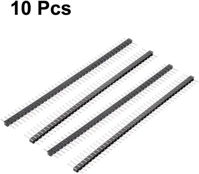 Alt view image 2 of 4 - 10Pcs 2.0mm Pitch 40-Pin 8.6mm Length Single Row Straight Connector Pin Header Strip for Arduino Prototype Shield