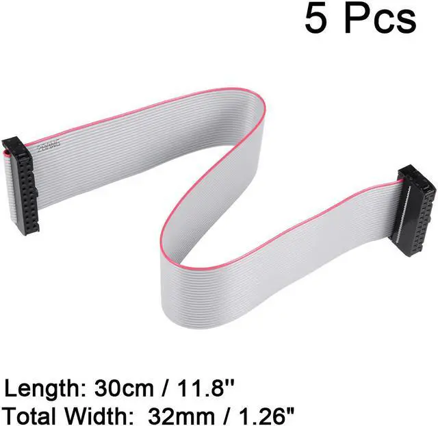 Alt view image 2 of 5 - IDC 24 Pins Connector Flat Ribbon Cable Female Connector Length 30cm 2.54mm Pitch,5pcs