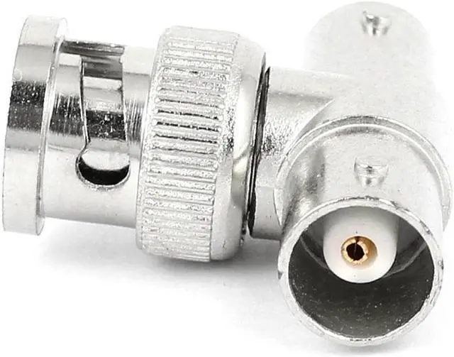 Alt view image 3 of 3 - 5 Pcs BNC Male To Dual BNC Female T Type Coaxial Adapter Connector