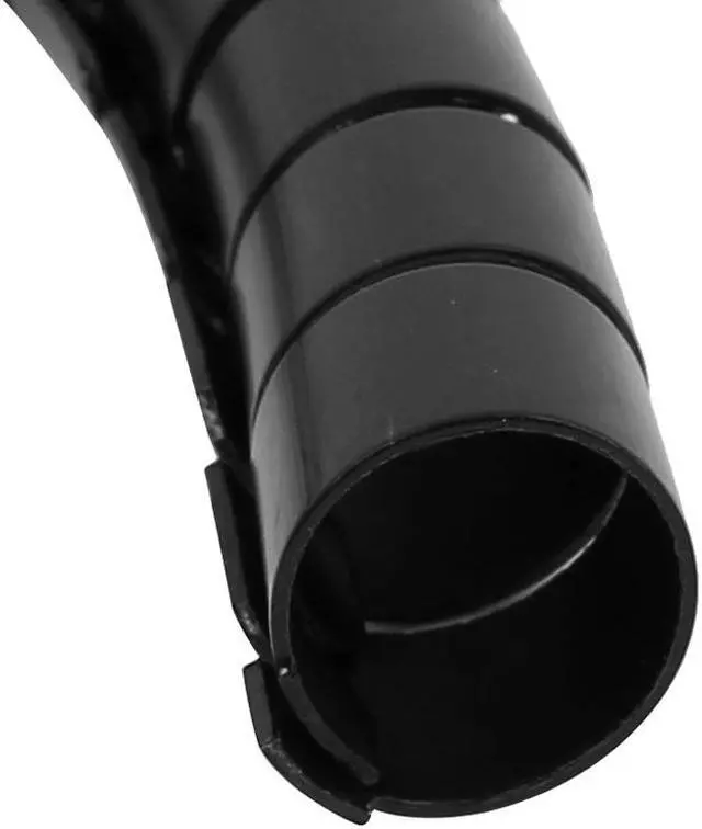 Alt view image 2 of 3 - 15mm Flexible Spiral Tube Cable Wire Wrap Computer Manage Cord Black 10Ft w Clip