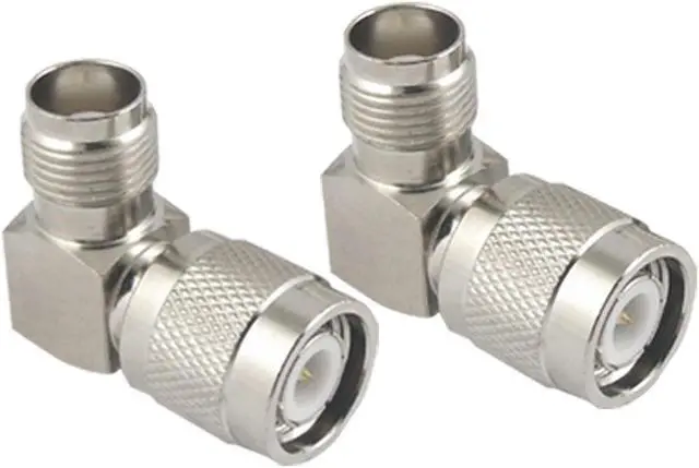 Main image of Unique Bargains 2 Pcs TNC Male to Female 90 Degree RF Coaxial Connector
