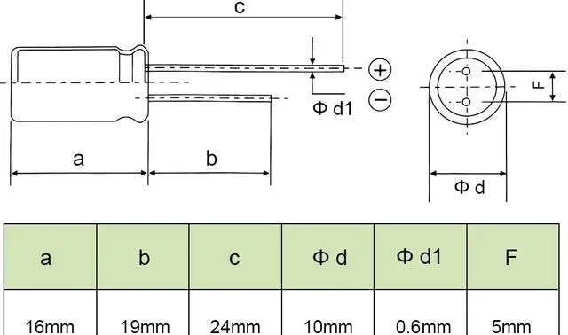 Alt view image 3 of 4 - Aluminum Radial Electrolytic Capacitor Low ESR 220uF 63V 105 Celsius 3000H Life 10x16mm High Ripple Current Low Impedance 10pcs Green