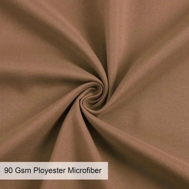 Alt view image 3 of 14 - Soft Microfiber Body Pillow Cover with Zipper Closure, Long Pillow Cases for Body Pillows, 20"x48", Brown