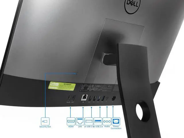 Alt view image 3 of 6 - Dell Inspiron 5477 All-In-One PC, 23.8" FHD Touchscreen, Intel 6-Core i7-8700T Upto 4.0GHz, 8GB RAM, 256GB NVMe SSD + 1TB HDD, HDMI In, HDMI Out, Card Reader, Wi-Fi, Bluetooth, Windows 10 Pro