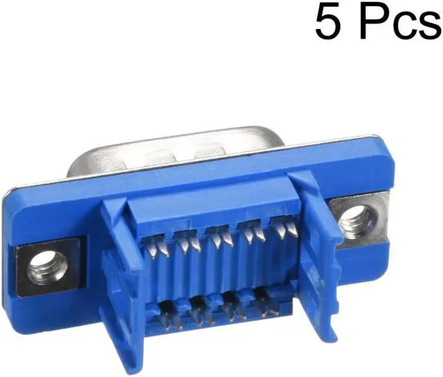 Alt view image 2 of 4 - IDC D-Sub Ribbon Cable Connector 9-pin 2-row Male Plug IDC Crimp Port Terminal Breakout for Flat Ribbon Cable Pack of 5