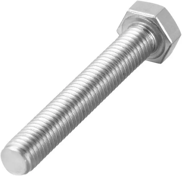 Alt view image 3 of 3 - M5 Thread 40mm 304 Stainless Steel Hex Head Screw Bolts Fastener 10pcs
