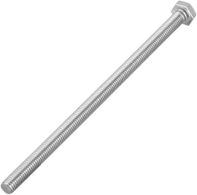 Alt view image 3 of 3 - M6 Thread 110mm 304 Stainless Steel Hex Head Screws Bolts Fastener 5pcs