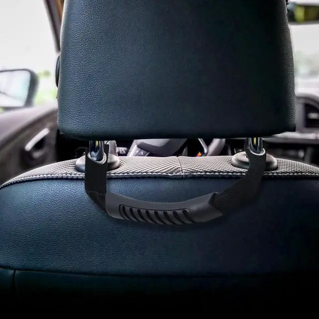 Alt view image 3 of 4 - Car Rear Seat Grab Handle for Jeep Wrangler 2007-2018 - Black 2pcs