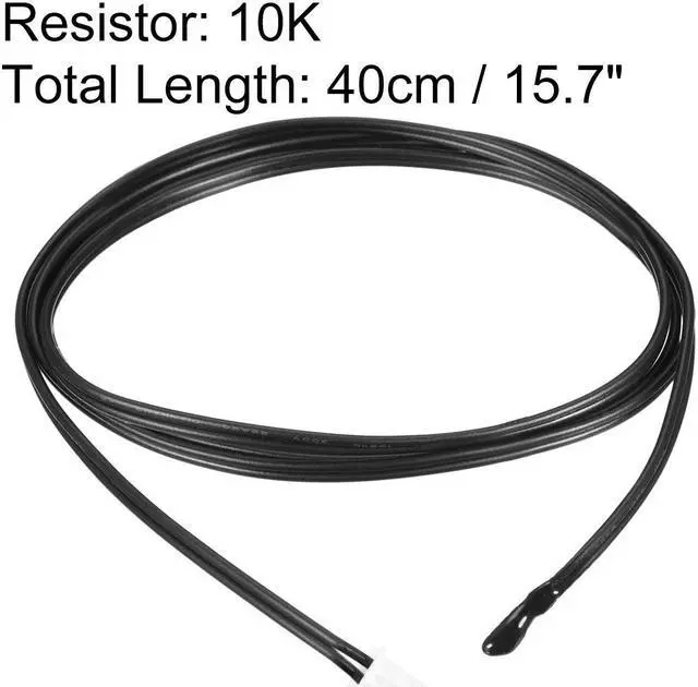 Alt view image 2 of 3 - 10K NTC Thermistor Probe 15.7 Inch Epoxy Sensitive Temperature Temp Sensor for Air Conditioner