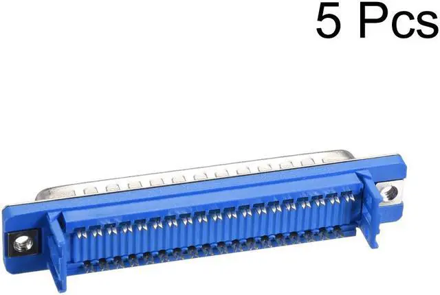 Alt view image 2 of 4 - IDC D-Sub Ribbon Cable Connector 37-pin 2-row Male Plug IDC Crimp Port Terminal Breakout for Flat Ribbon Cable Pack of 5