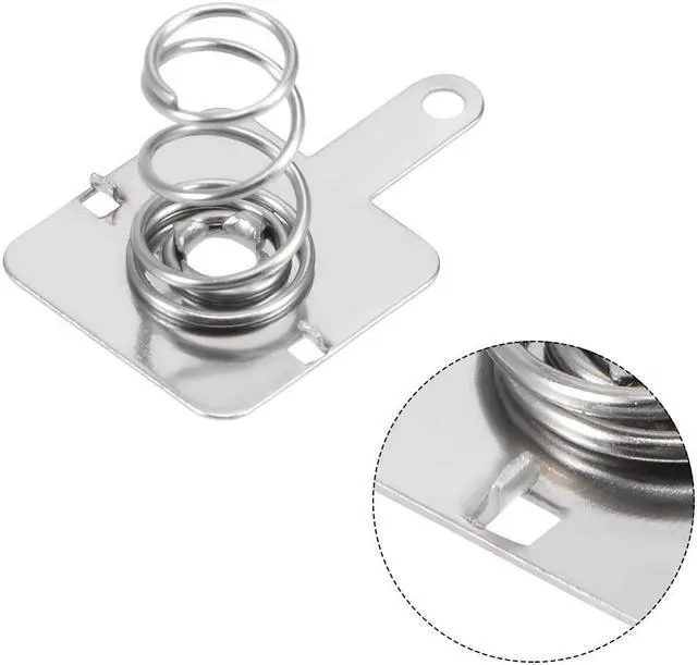 Alt view image 3 of 3 - 50 Pairs AA Battery Positive Negative Conversion Spring Contact Nickeling Plate 12mmx12mmx0.3mm
