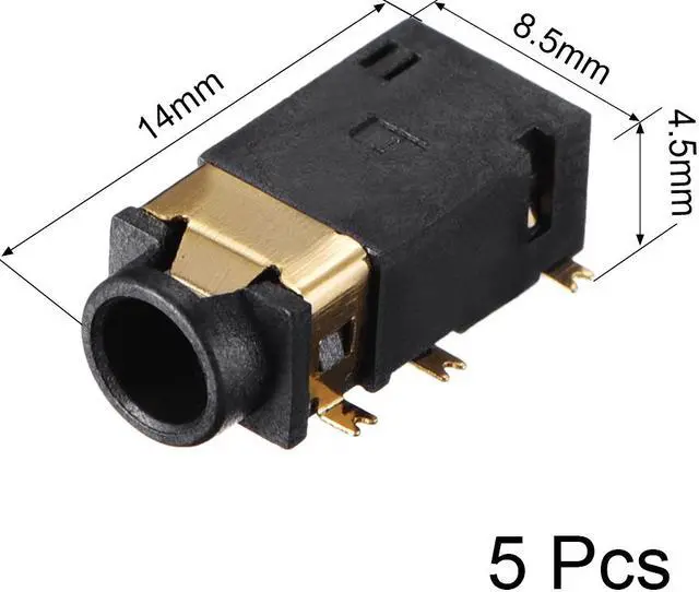 Alt view image 2 of 4 - 3.5 mm Audio Jack Connector PCB Mount Female Socket 6 Pin PJ-311D/PJ-342B 5pcs
