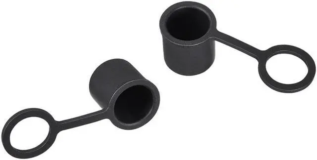 Alt view image 3 of 4 - Silicone RCA Anti-Dust Stopper Cap Cover for Female Jack Black 10pcs