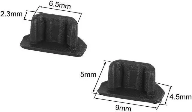 Alt view image 2 of 4 - Silicone Micro USB Anti-Dust Stopper Cap Cover Black 20pcs