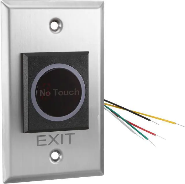 Main image of IR No Touch Door Release Exit Button NO/NC/COM Sensor Switch w LED Indicator for Access Control 115mmx70mm Panel 12V 3A