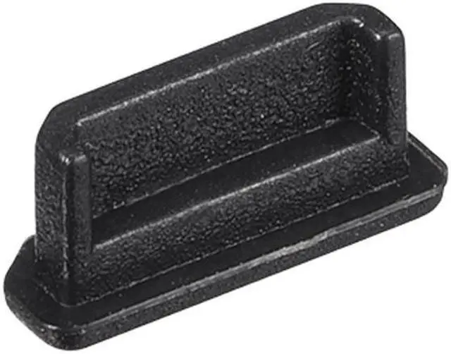 Alt view image 4 of 4 - Silicone Tablet Mini  Male Port Anti-Dust Stopper Cap Cover Black 10pcs