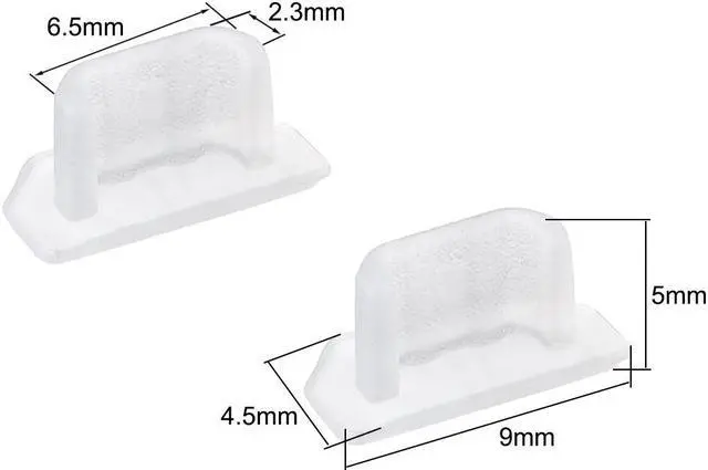 Alt view image 2 of 4 - Silicone Micro USB Anti-Dust Stopper Cap Cover Clear 20pcs