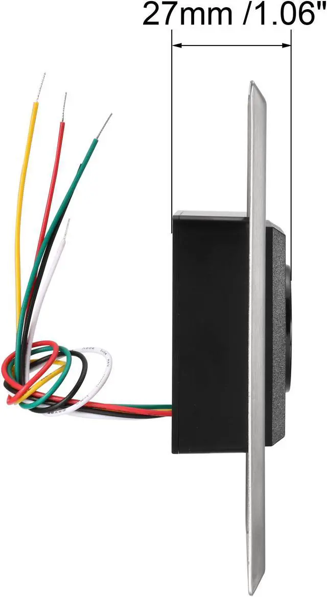 Alt view image 4 of 5 - IR No Touch Door Release Exit Button NO/NC/COM Sensor Switch w LED Indicator for Access Control 115mmx70mm Panel 12V 3A