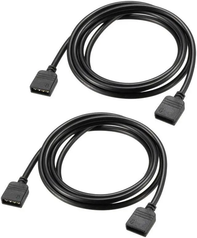 Main image of RGB Splitter Cable Female to Female 4 Pin Extension Connector Cord Wire for 5050 3528 LED Light Strips 1M Length 2Pcs