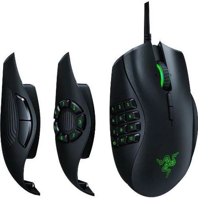 Alt view image 9 of 20 - Razer Naga Trinity MOBA / MMO Gaming Mouse - 16,000 DPI 5G Optical Sensor