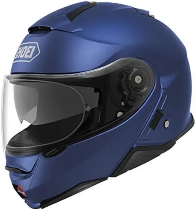 Main image of shoei solid neotec 2 modular motorcycle helmet  matte blue metallic/small