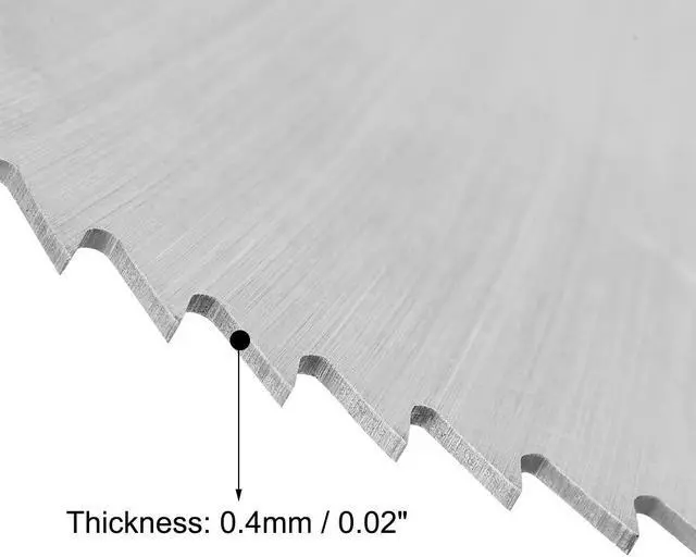 Alt view image 3 of 3 - Circular Saw Blades 60x16x0.4mm 72 Teeth HSS Disc Cutting Blade for Wood Metal