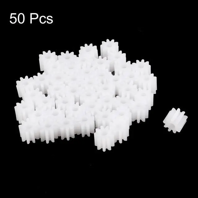 Main image of 50Pcs 092A Plastic Gear Accessories with 9 Teeth for DIY Car Robot Motor