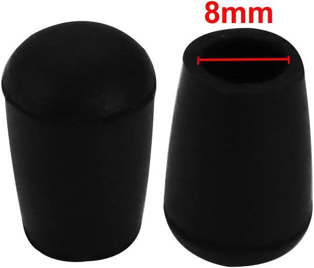 Alt view image 2 of 2 - 10Pcs Chair Leg Caps Rubber Floor Protector Furniture Feet Covers 8mm Inner Dia
