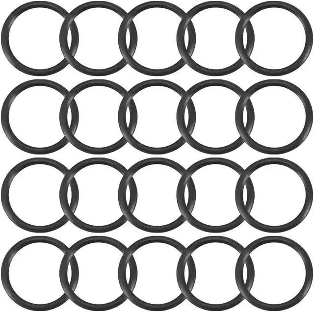 Main image of 20pcs Black Nitrile Butadiene Rubber NBR O-Ring 4mm Inner Dia 0.5mm Width