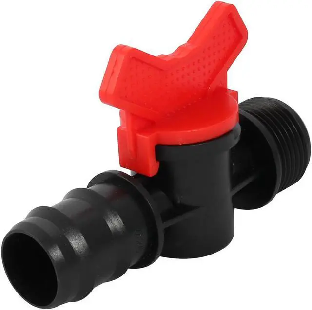 Alt view image 4 of 5 - M25 Male Thread Ball Valve Barb Hose Connector for 25mm Inner Dia Pipe