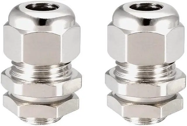 Main image of 2Pcs M8 Cable Gland Metal Waterproof Connector Wire Glands Joints for 2mm-5mm Dia Range