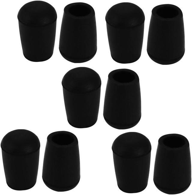 Main image of 10Pcs Chair Leg Caps Rubber Floor Protector Furniture Feet Covers 8mm Inner Dia