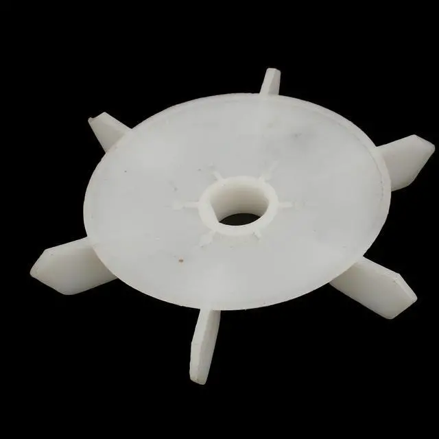 Alt view image 2 of 3 - Spare Part 20mm Inner Diameter 6 Vanes Impeller Plastic Motor Fan Vane Wheel