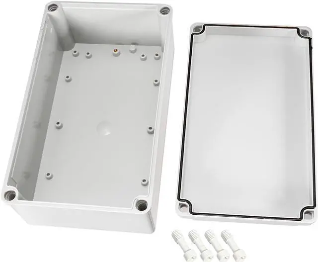 Alt view image 3 of 4 - 250*150*100mm Electronic ABS Plastic DIY Junction Box Enclosure Case Gray