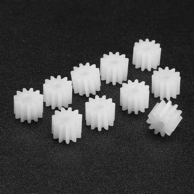 Alt view image 3 of 3 - 10Pcs 112A Plastic Gear Accessories with 11 Teeth for DIY Car Robot Motor